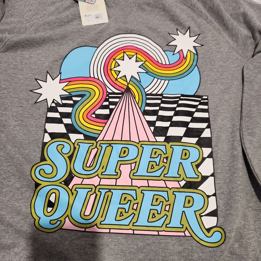Pride Sweatshirt Size 1X Gray Color. New - Picture 6 of 9